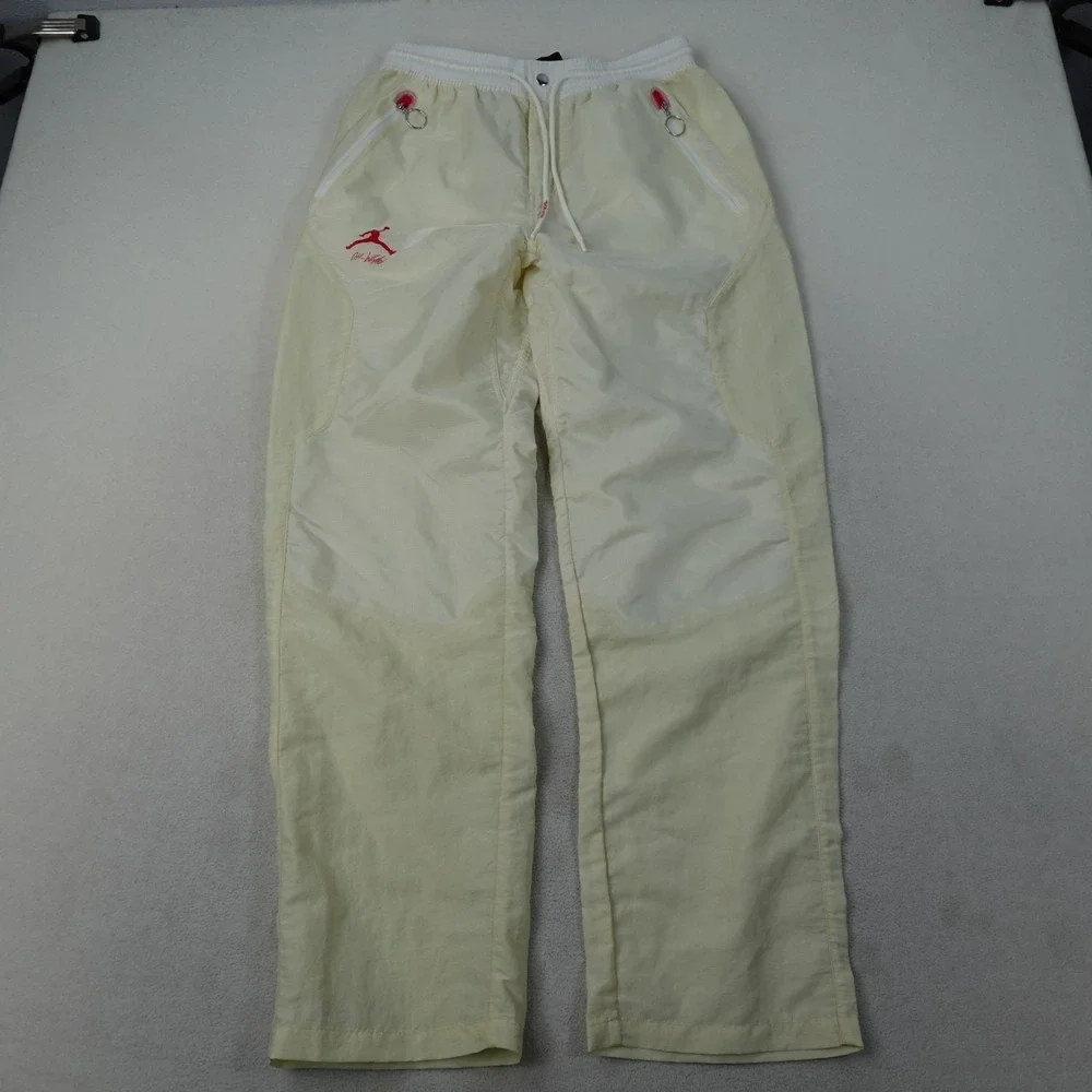 Jordan x Off White Woven Pants Mens Small Fossil Virgil Abloh Nylon DB4250